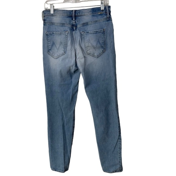 MOTHER The Super Stunner Ankle Blue Jeans, Distressed Denim, size 29 - Picture 2 of 9